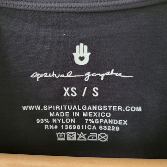 Spiritual Gangster Sleeveless Crewneck Tank Top  Size XS/S  NWT - Picture 3 of 5